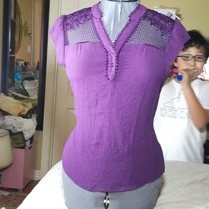 Aubergine blouse